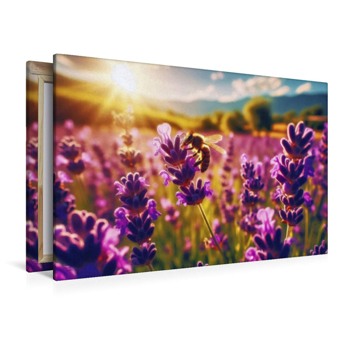 Premium Textil-Leinwand Ein Motiv aus dem Kalender Lavendel für deine Sinne