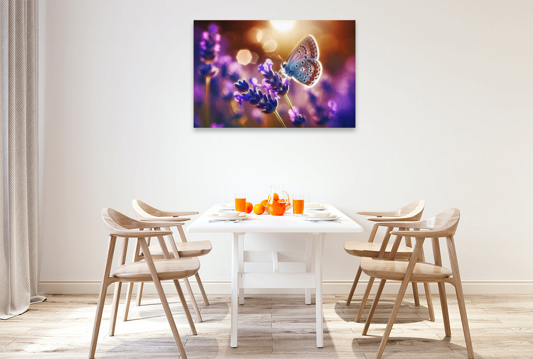 Premium Textil-Leinwand Entspannung beginnt mit einem Atemzug.