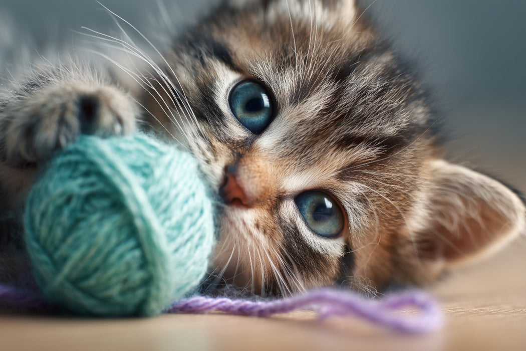 Premium Textil-Leinwand Wenn Spielen zur schönsten Sprache wird.