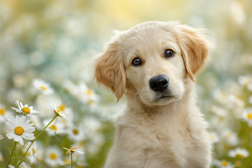 Premium Textil-Leinwand Ein Blick, und dein Herz schmilzt dahin