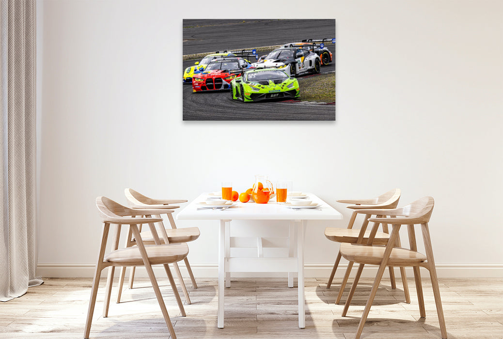 Premium Textil-Leinwand Lamborghini Huracán GT3 Evo2, GRT Grasser-Racing-Team