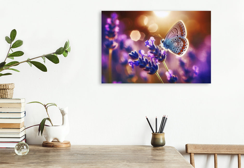 Premium Textil-Leinwand Entspannung beginnt mit einem Atemzug.