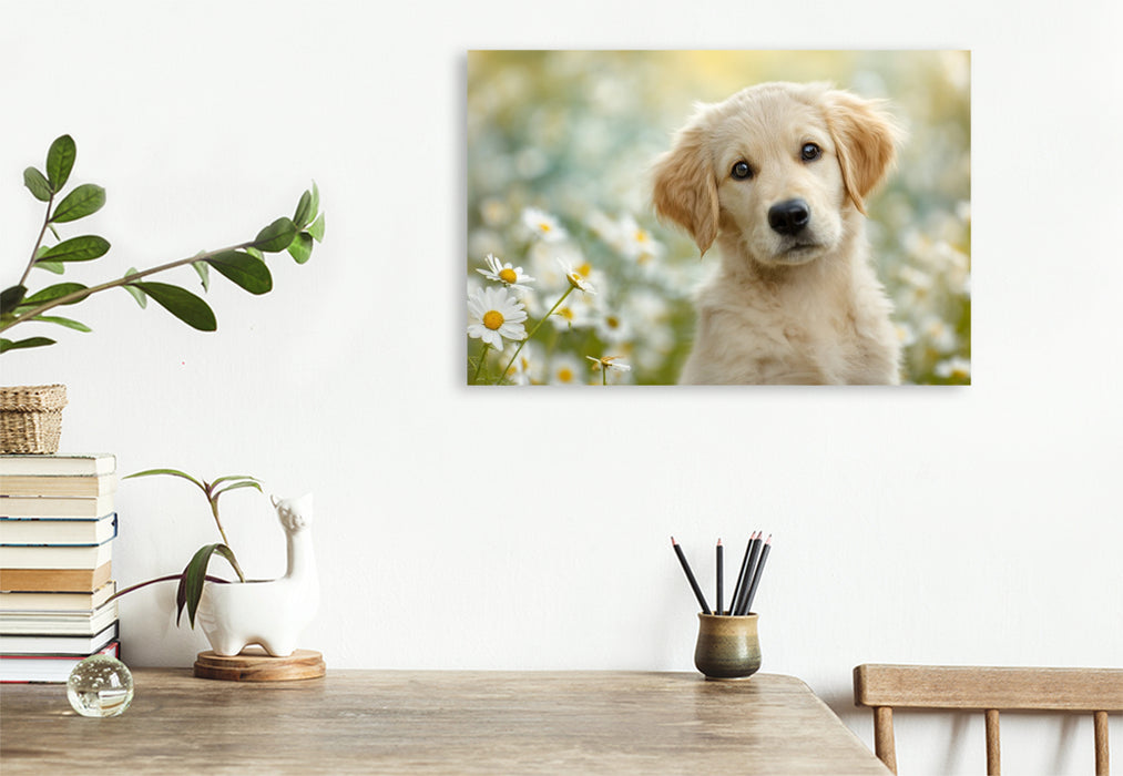 Premium Textil-Leinwand Ein Blick, und dein Herz schmilzt dahin