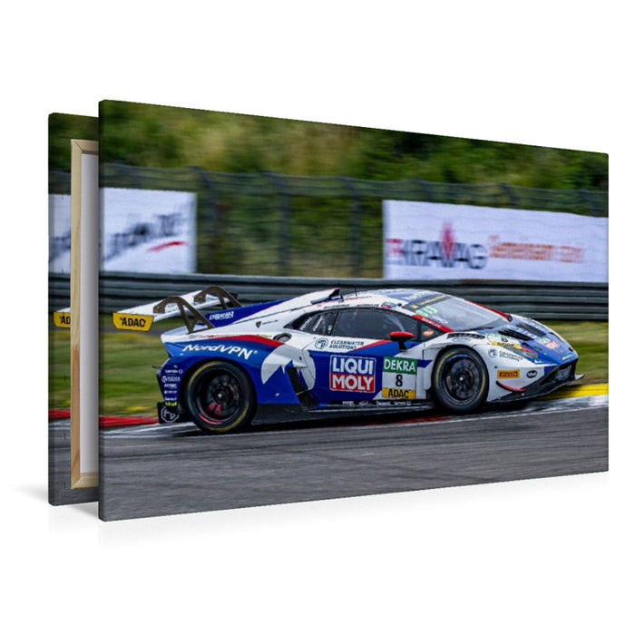 Premium Textil-Leinwand Lamborghini Huracán GT3 Evo II, Liqui Moly Team Engstler
