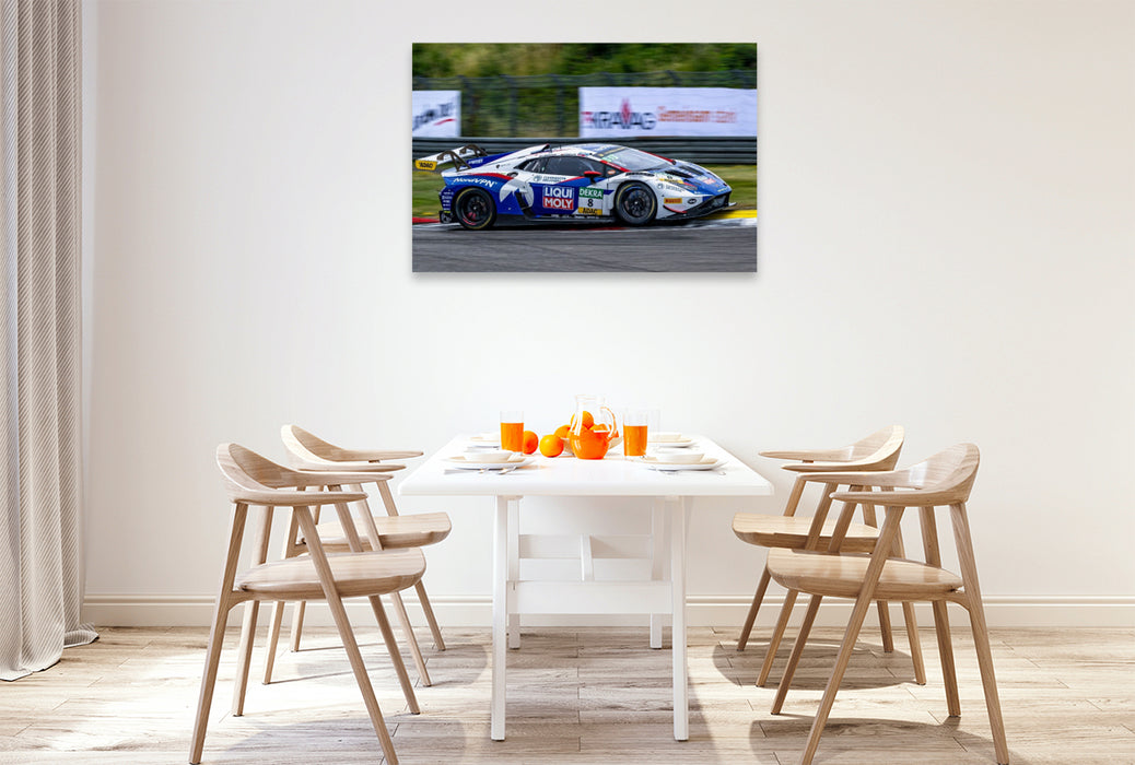 Premium Textil-Leinwand Lamborghini Huracán GT3 Evo II, Liqui Moly Team Engstler