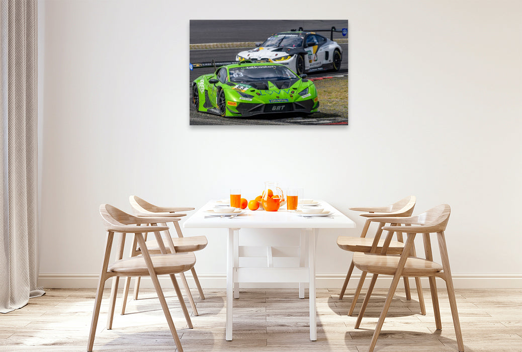 Premium Textil-Leinwand Lamborghini Huracán GT3 Evo2, GRT Grasser-Racing-Team
