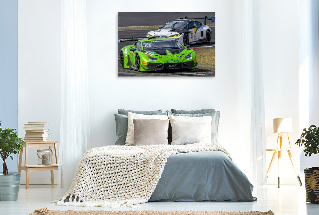 Premium Textil-Leinwand Lamborghini Huracán GT3 Evo2, GRT Grasser-Racing-Team