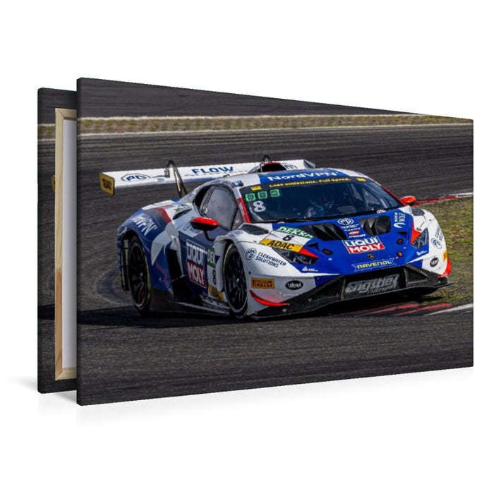 Premium Textil-Leinwand Lamborghini Huracán GT3 Evo II, Liqui Moly Team Engstler