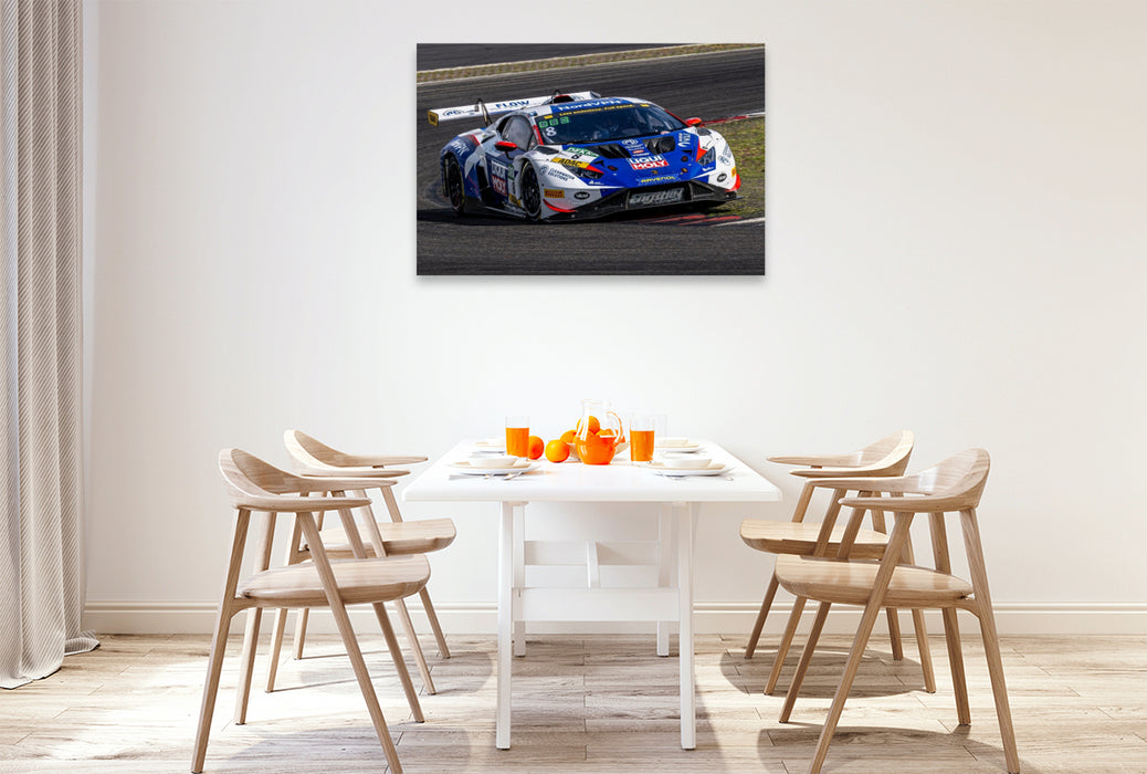 Premium Textil-Leinwand Lamborghini Huracán GT3 Evo II, Liqui Moly Team Engstler