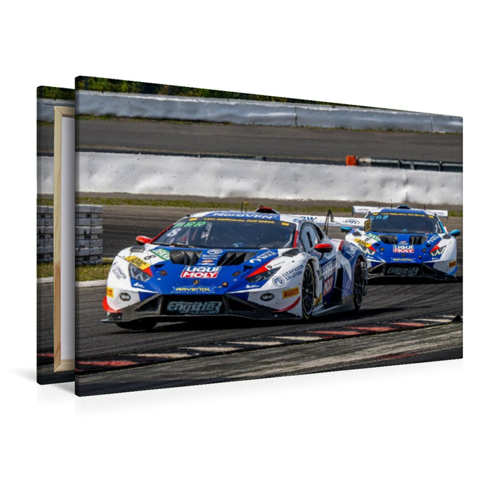 Premium Textil-Leinwand Lamborghini Huracán GT3 Evo II, Liqui Moly Team Engstler