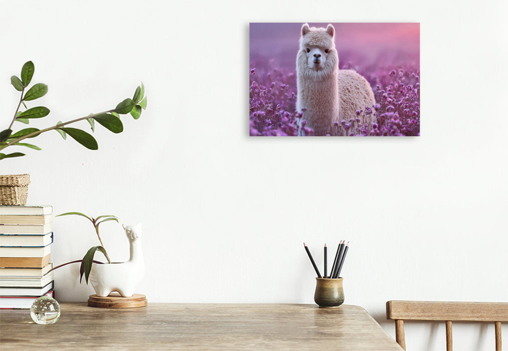 Premium Textil-Leinwand Liebe in ihrer flauschigsten Form