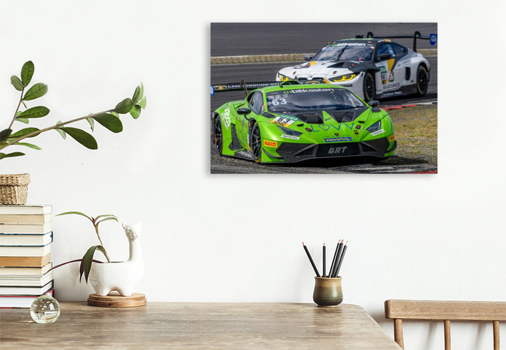 Premium Textil-Leinwand Lamborghini Huracán GT3 Evo2, GRT Grasser-Racing-Team