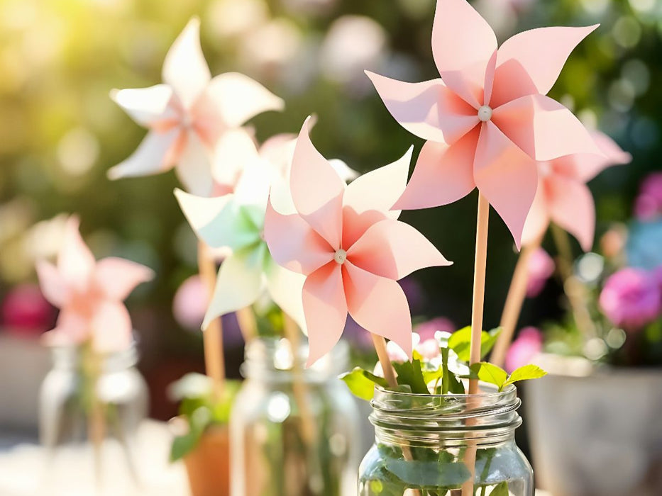 Tanzende Papierwindräder - CALVENDO Foto-Puzzle'