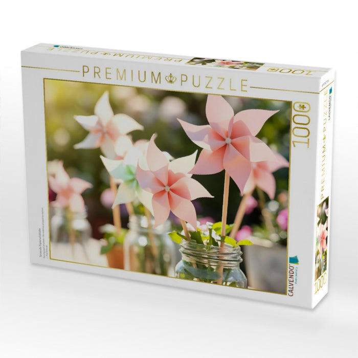 Tanzende Papierwindräder - CALVENDO Foto-Puzzle'