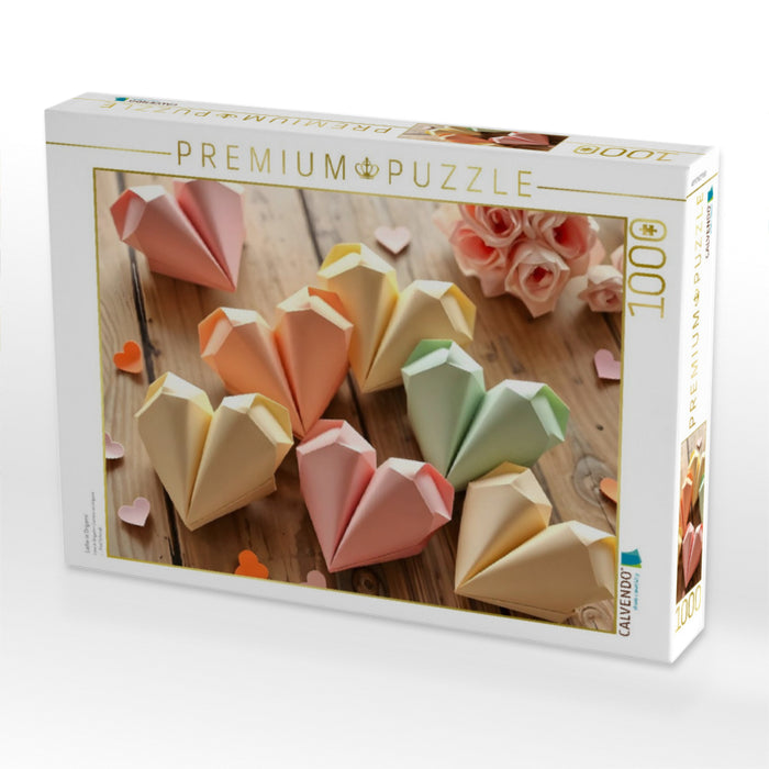 Liebe in Origami - CALVENDO Foto-Puzzle'