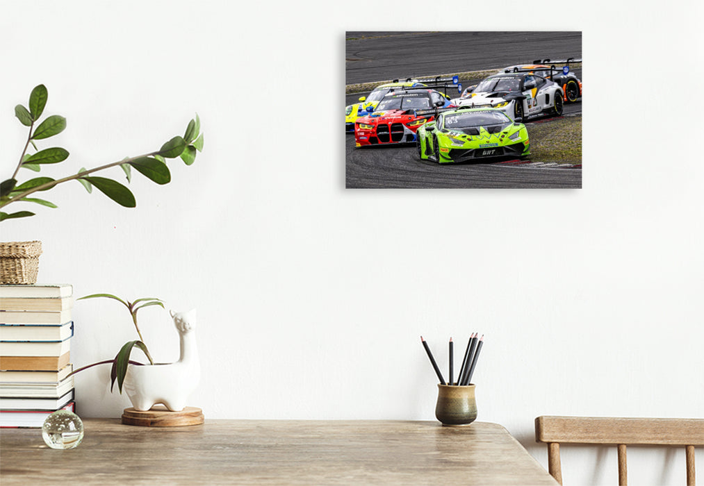 Premium Textil-Leinwand Lamborghini Huracán GT3 Evo2, GRT Grasser-Racing-Team