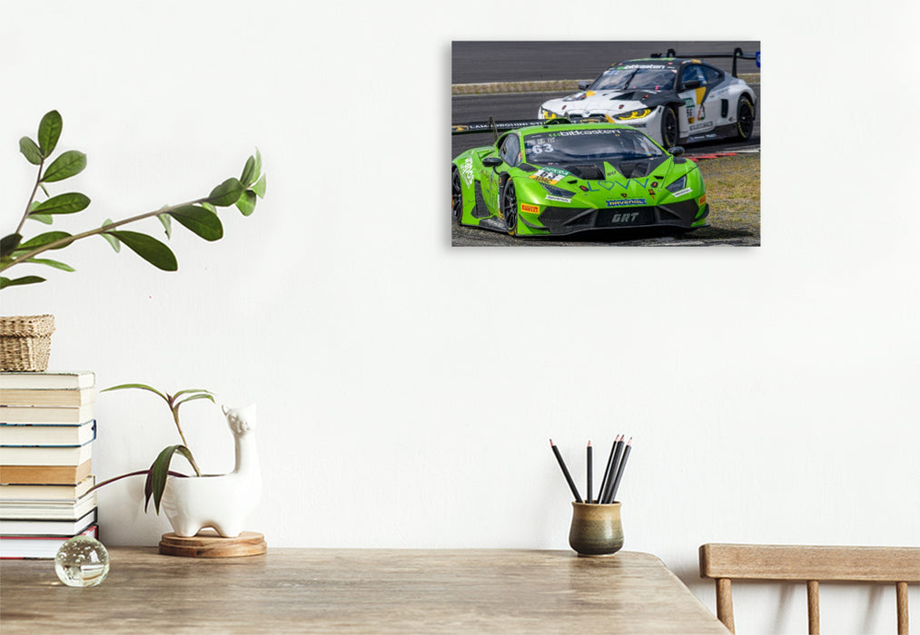 Premium Textil-Leinwand Lamborghini Huracán GT3 Evo2, GRT Grasser-Racing-Team