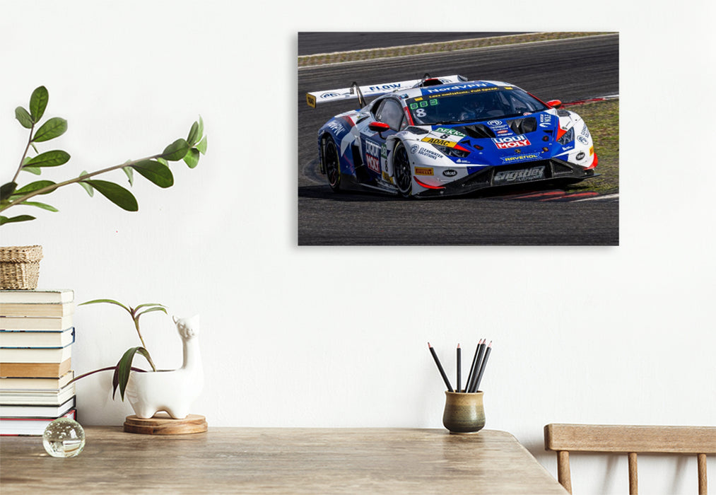 Premium Textil-Leinwand Lamborghini Huracán GT3 Evo II, Liqui Moly Team Engstler