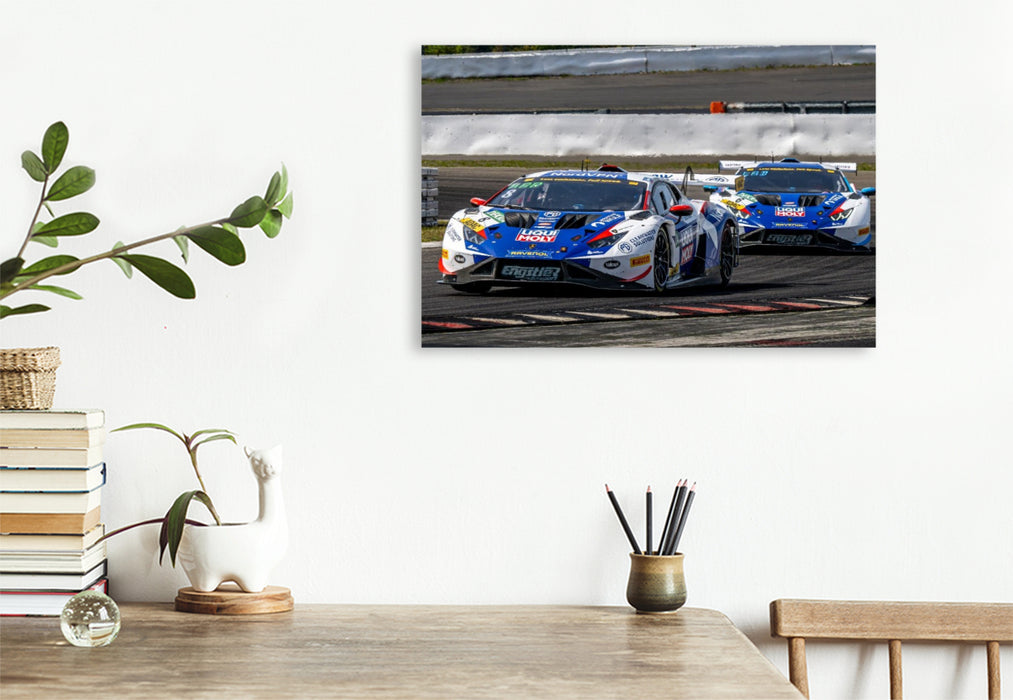 Premium Textil-Leinwand Lamborghini Huracán GT3 Evo II, Liqui Moly Team Engstler