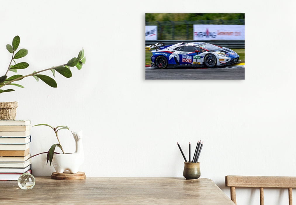 Premium Textil-Leinwand Lamborghini Huracán GT3 Evo II, Liqui Moly Team Engstler