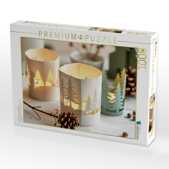 Leuchtende Papier-Windlichter - CALVENDO Foto-Puzzle'