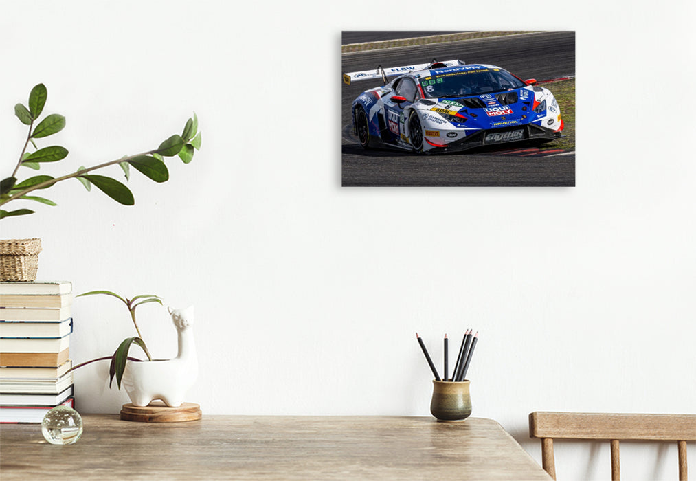 Premium Textil-Leinwand Lamborghini Huracán GT3 Evo II, Liqui Moly Team Engstler
