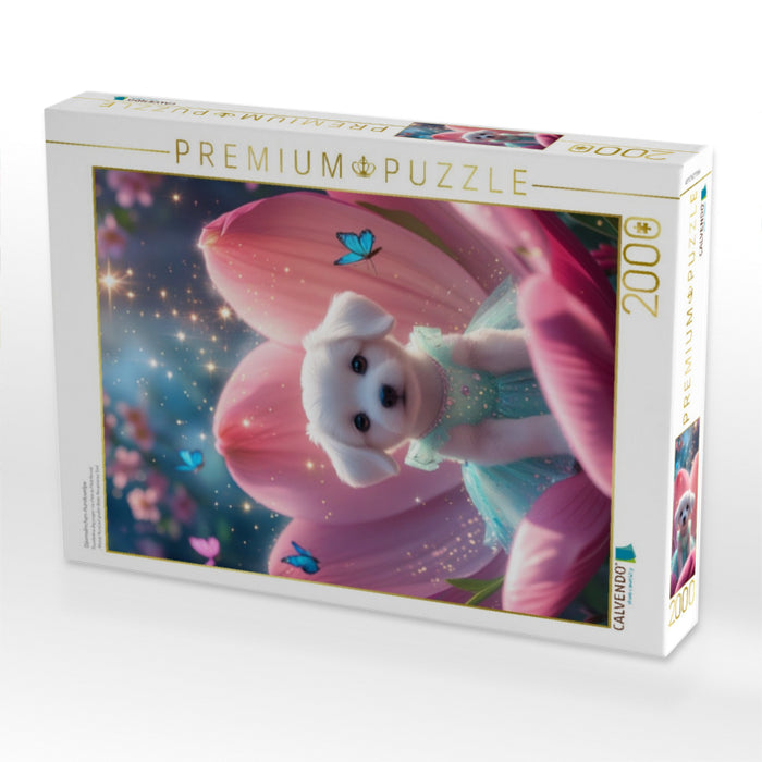 Däumelinchen-Hundewelpe - CALVENDO Foto-Puzzle'