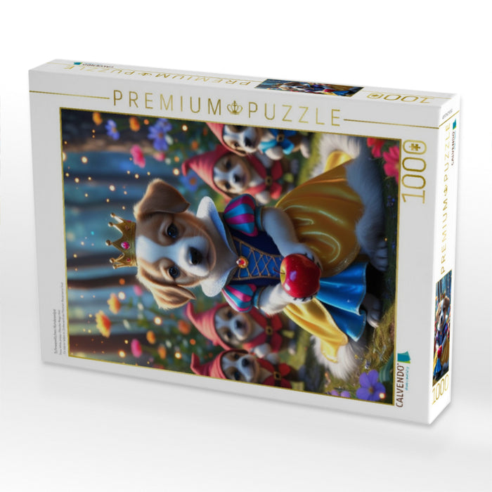 Schneewittchen Hundewelpe - CALVENDO Foto-Puzzle'
