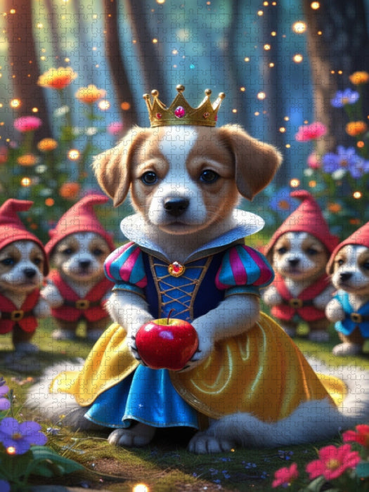 Schneewittchen Hundewelpe - CALVENDO Foto-Puzzle'