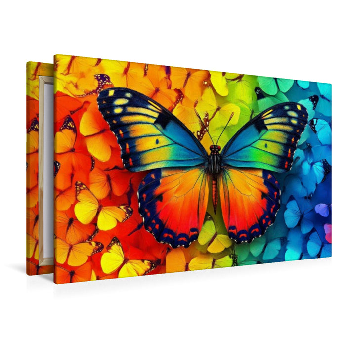 Premium Textil-Leinwand Bunt