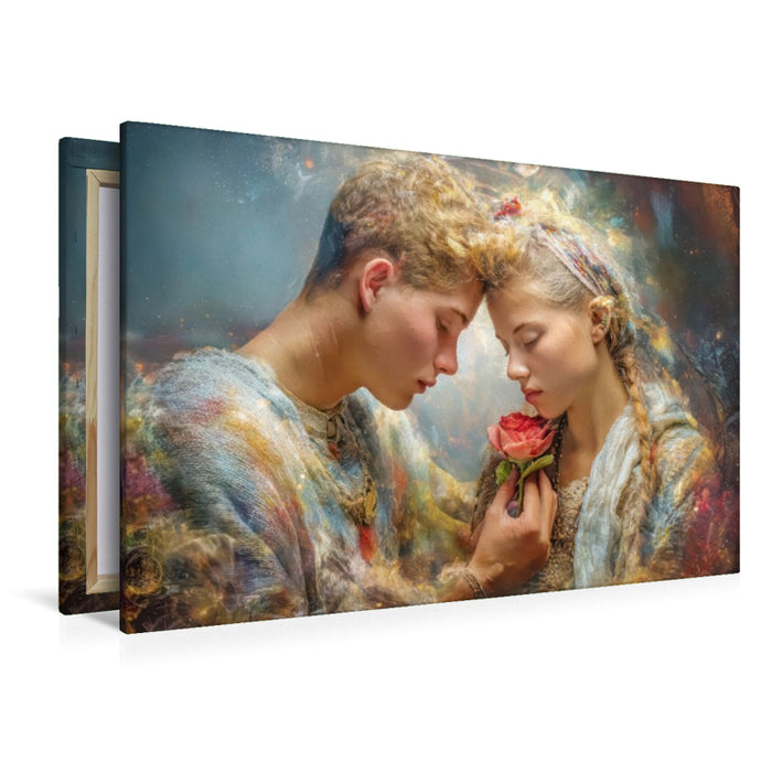 Premium Textil-Leinwand Zeichen der Liebe