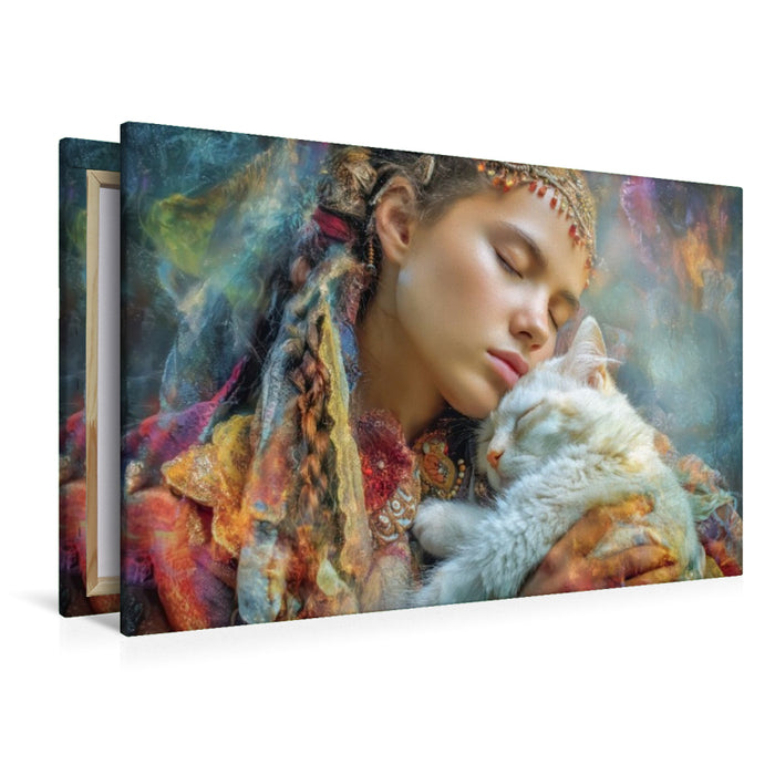 Premium Textil-Leinwand Zeichen der Liebe