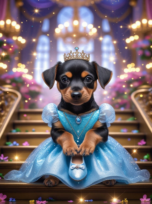 Aschenputtel Hundewelpe - CALVENDO Foto-Puzzle'