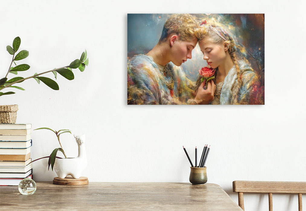 Premium Textil-Leinwand Zeichen der Liebe