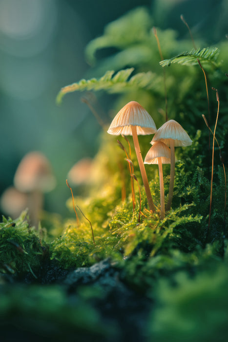 Premium Textil-Leinwand Majestätische Ruhe, ein Augenblick in Freiheit