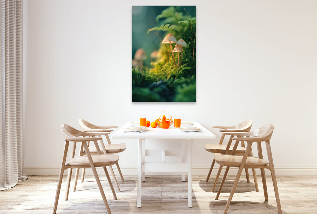 Premium Textil-Leinwand Majestätische Ruhe, ein Augenblick in Freiheit