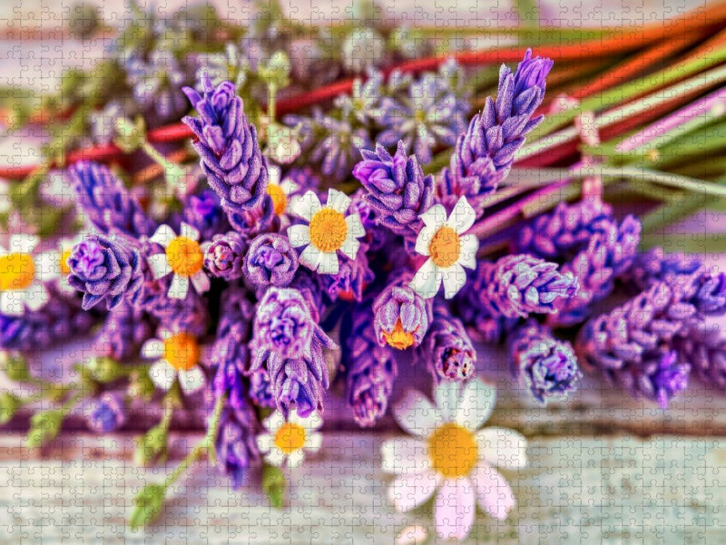 Natürlich entspannen – mit dem Duft des Lavendels. - CALVENDO Foto-Puzzle'