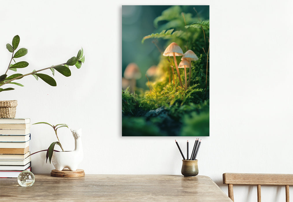 Premium Textil-Leinwand Majestätische Ruhe, ein Augenblick in Freiheit