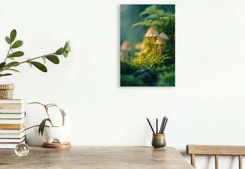 Premium Textil-Leinwand Majestätische Ruhe, ein Augenblick in Freiheit