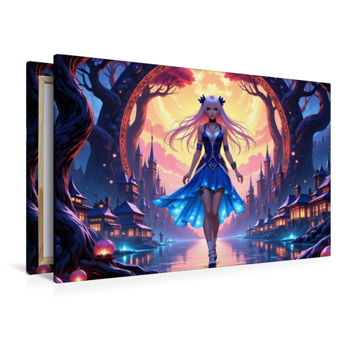 Premium Textil-Leinwand Das magische Isekai-Portal