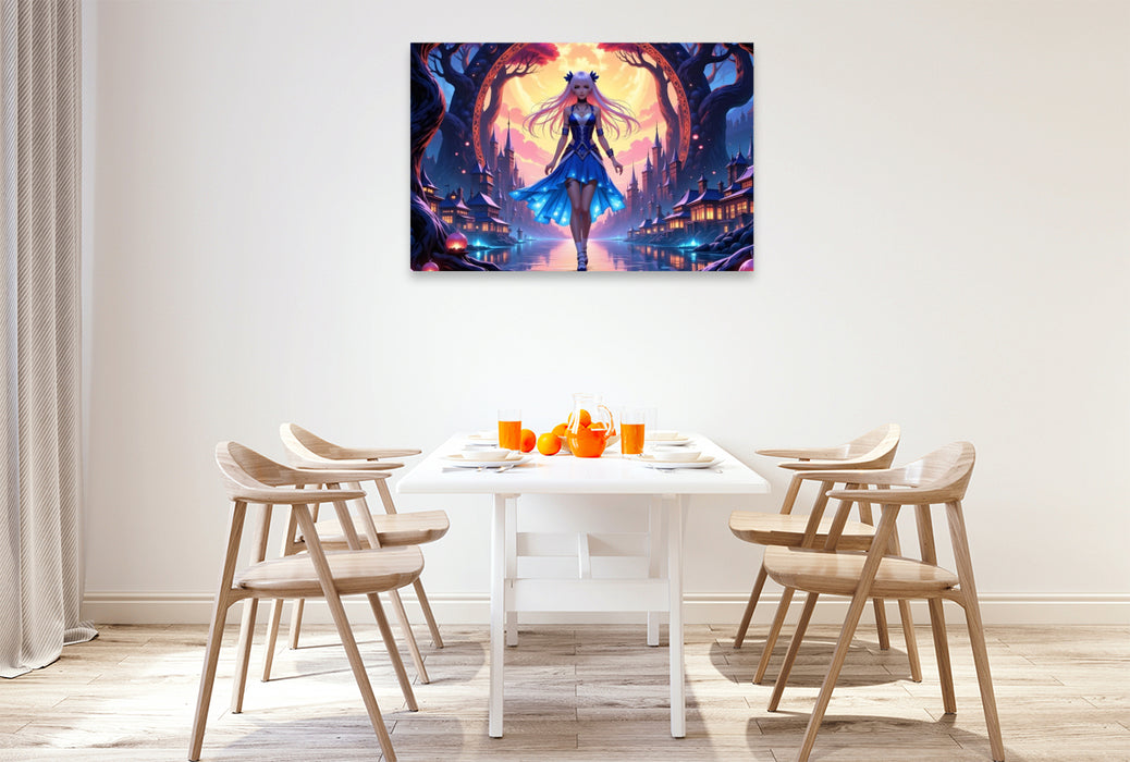 Premium Textil-Leinwand Das magische Isekai-Portal