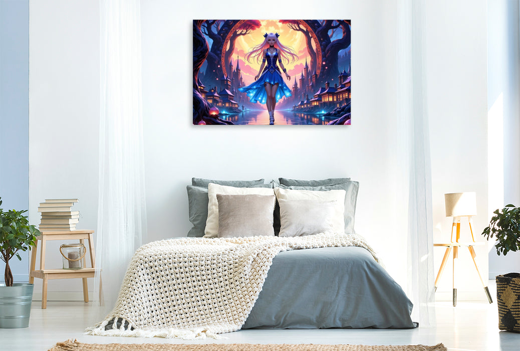 Premium Textil-Leinwand Das magische Isekai-Portal