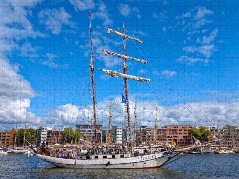 Opulenter Zweimast-Gaffel-Topsegelschoner "J.R. Tolkien" - CALVENDO Foto-Puzzle'