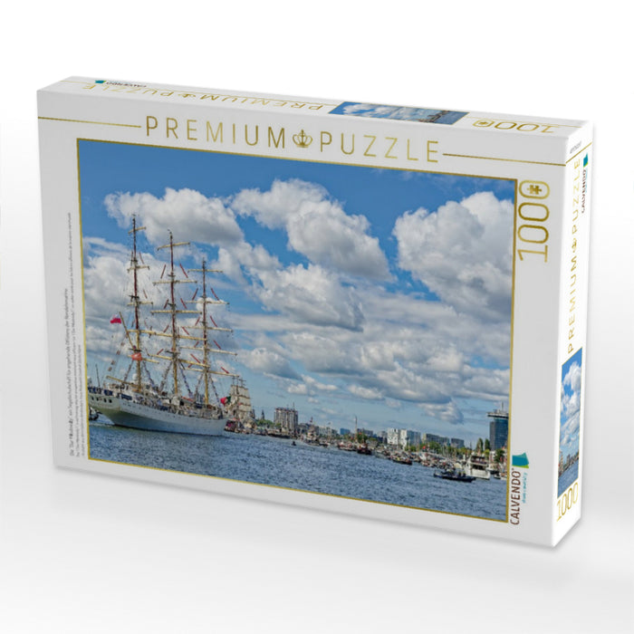 Die "Dar Młodzieży", ein Segelschulschiff für angehende Offiziere der Handelsmarine - CALVENDO Foto-Puzzle'