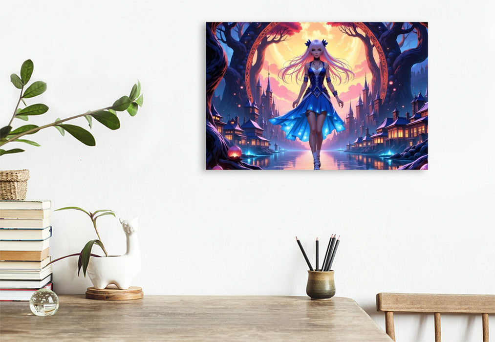 Premium Textil-Leinwand Das magische Isekai-Portal
