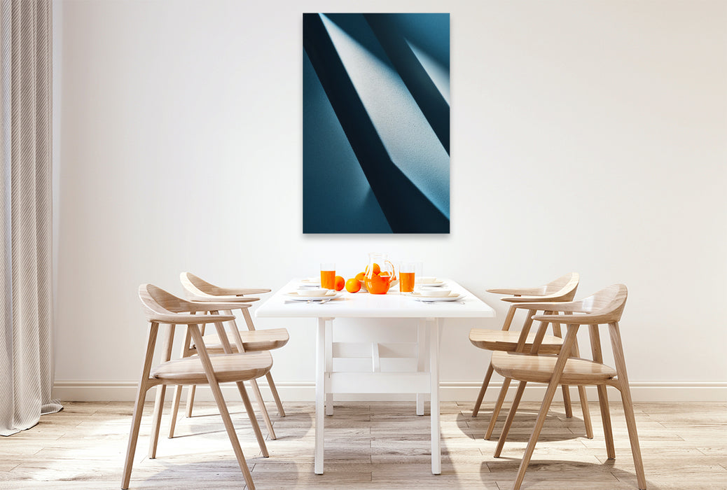 Premium Textil-Leinwand Weniger ist mehr und schöner