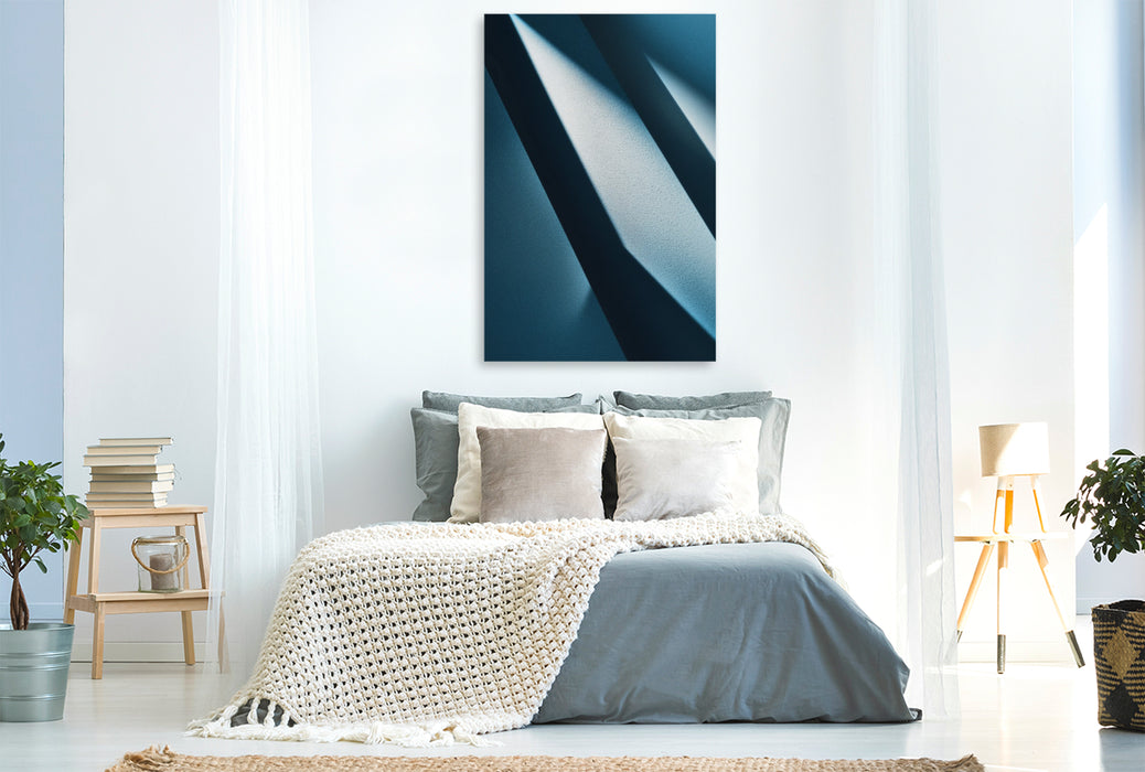 Premium Textil-Leinwand Weniger ist mehr und schöner