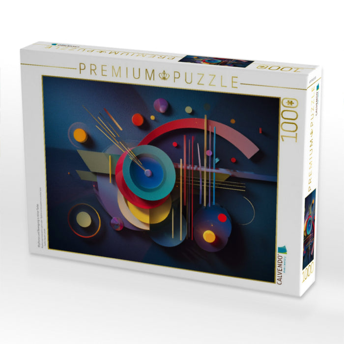 Rhythmus und Bewegung in reiner Farbe - CALVENDO Foto-Puzzle'