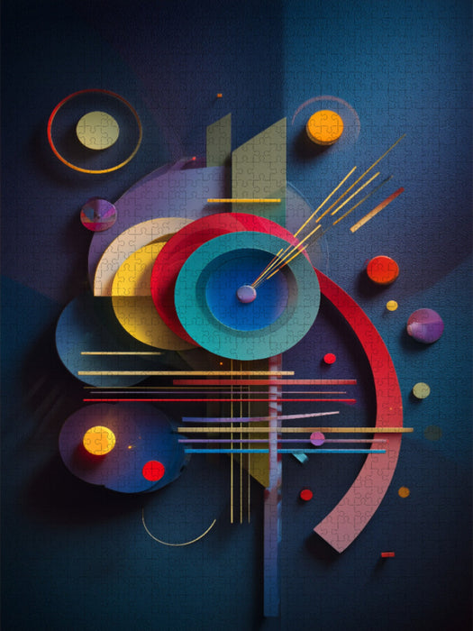 Rhythmus und Bewegung in reiner Farbe - CALVENDO Foto-Puzzle'