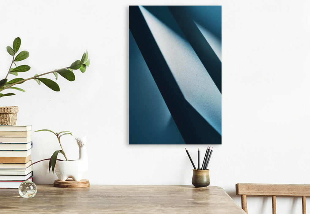 Premium Textil-Leinwand Weniger ist mehr und schöner